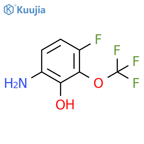 Phenol, 6-amino-3-fluoro-2-(trifluoromethoxy)- structure