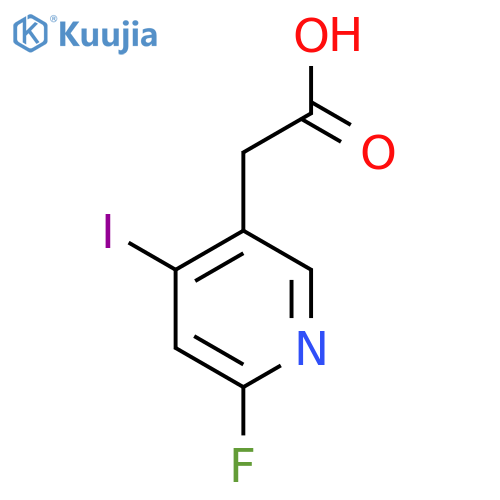 2-Fluoro-4-iodopyridine-5-acetic acid structure