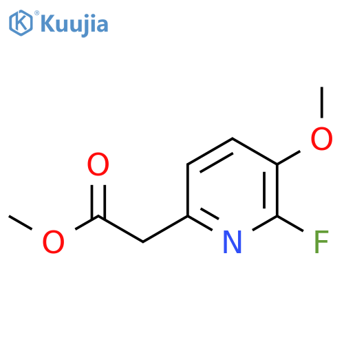 Methyl 2-fluoro-3-methoxypyridine-6-acetate structure