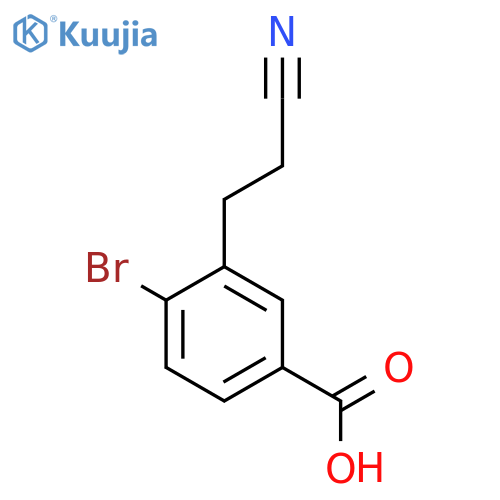 4-Bromo-3-(2-cyanoethyl)benzoic acid structure