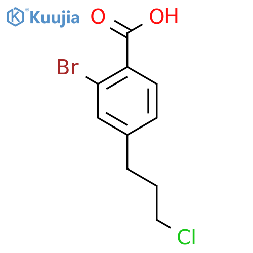 2-Bromo-4-(3-chloropropyl)benzoic acid structure