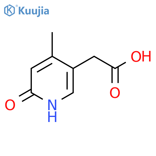 2-Hydroxy-4-methylpyridine-5-acetic acid structure