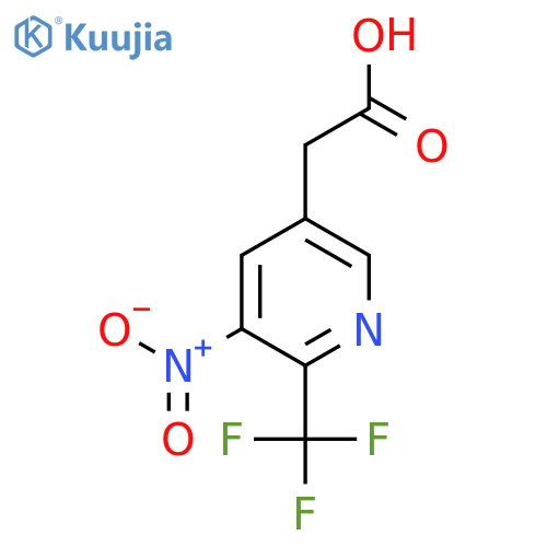 3-Nitro-2-(trifluoromethyl)pyridine-5-acetic acid structure