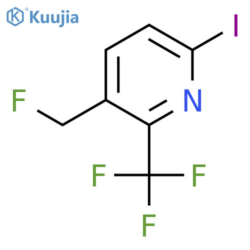 3-Fluoromethyl-6-iodo-2-(trifluoromethyl)pyridine structure