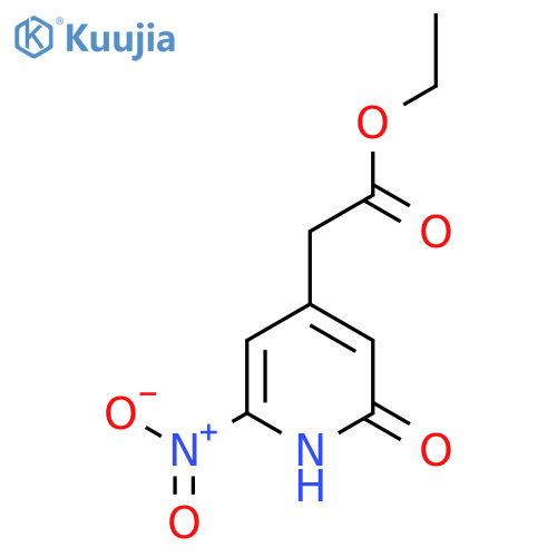 Ethyl 2-hydroxy-6-nitropyridine-4-acetate structure