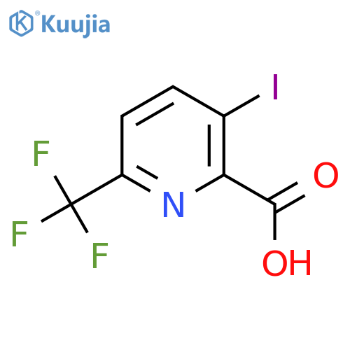 3-Iodo-6-(trifluoromethyl)picolinic acid structure