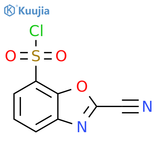 2-Cyanobenzo[d]oxazole-7-sulfonyl chloride structure