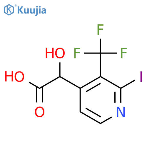 2-(2-Iodo-3-(trifluoromethyl)pyridin-4-yl)-2-hydroxyacetic acid structure