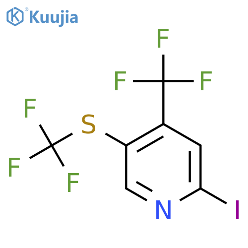 2-Iodo-4-(trifluoromethyl)-5-(trifluoromethylthio)pyridine structure