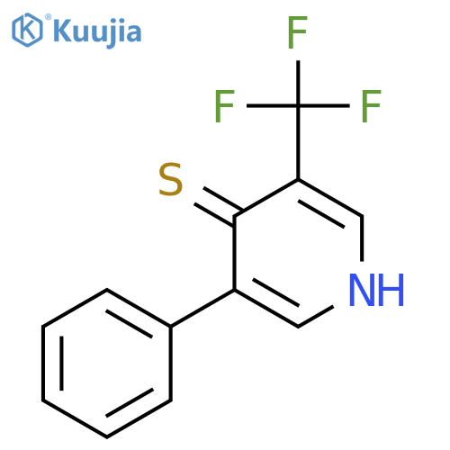 4-Mercapto-3-phenyl-5-(trifluoromethyl)pyridine structure
