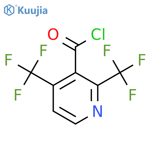 2,4-Bis(trifluoromethyl)pyridine-3-carbonyl chloride structure