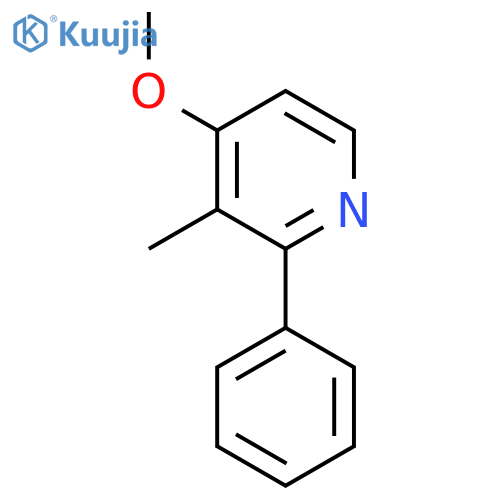 4-Methoxy-3-methyl-2-phenylpyridine structure