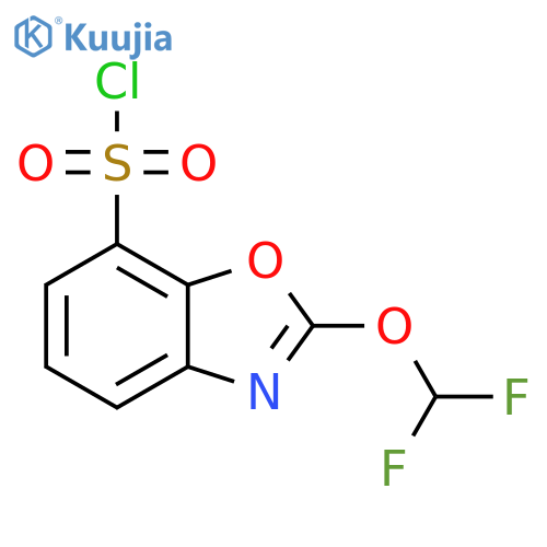 2-(Difluoromethoxy)benzo[d]oxazole-7-sulfonyl chloride structure