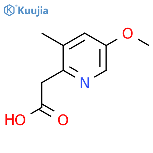 5-Methoxy-3-methylpyridine-2-acetic acid structure
