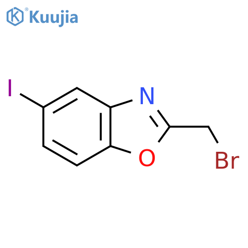 2-(Bromomethyl)-5-iodobenzo[d]oxazole structure