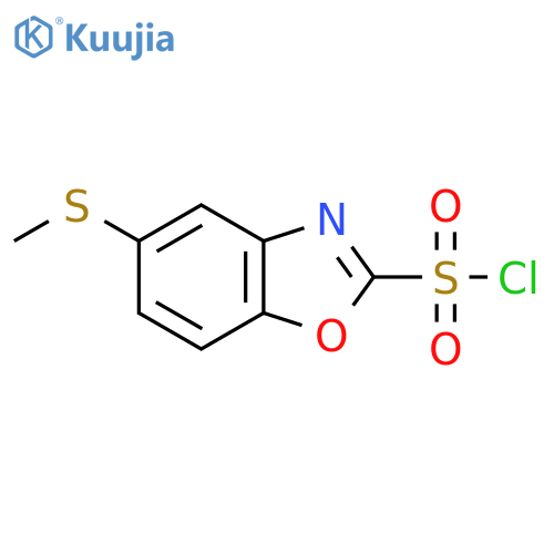 5-(Methylthio)benzo[d]oxazole-2-sulfonyl chloride structure
