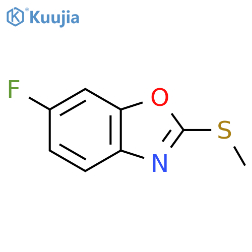 6-Fluoro-2-(methylthio)benzo[d]oxazole structure