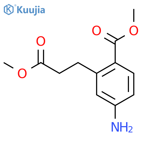 Methyl 4-amino-2-(3-methoxy-3-oxopropyl)benzoate structure