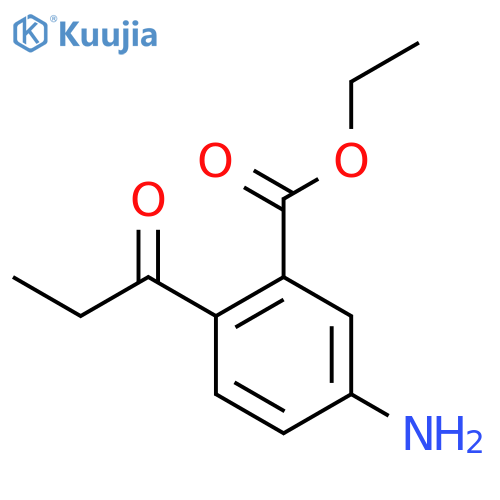 Ethyl 5-amino-2-propionylbenzoate structure