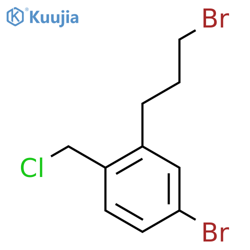 4-Bromo-2-(3-bromopropyl)benzyl chloride structure