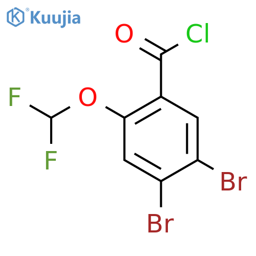 4,5-Dibromo-2-(difluoromethoxy)benzoyl chloride structure