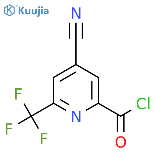 4-Cyano-6-(trifluoromethyl)picolinoyl chloride structure