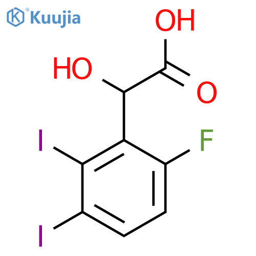 2,3-Diiodo-6-fluoromandelic acid structure