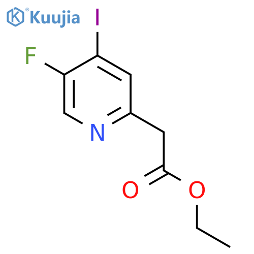 Ethyl 5-fluoro-4-iodopyridine-2-acetate structure