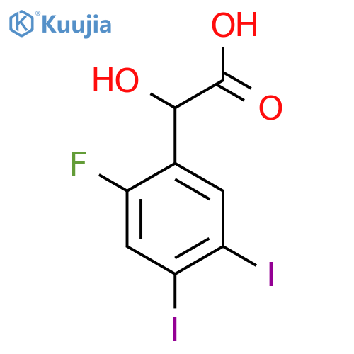 4,5-Diiodo-2-fluoromandelic acid structure