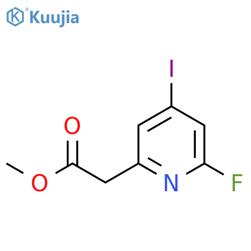 Methyl 2-fluoro-4-iodopyridine-6-acetate structure