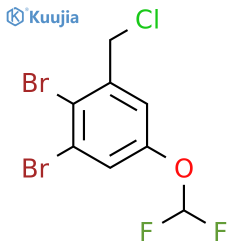2,3-Dibromo-5-(difluoromethoxy)benzyl chloride structure
