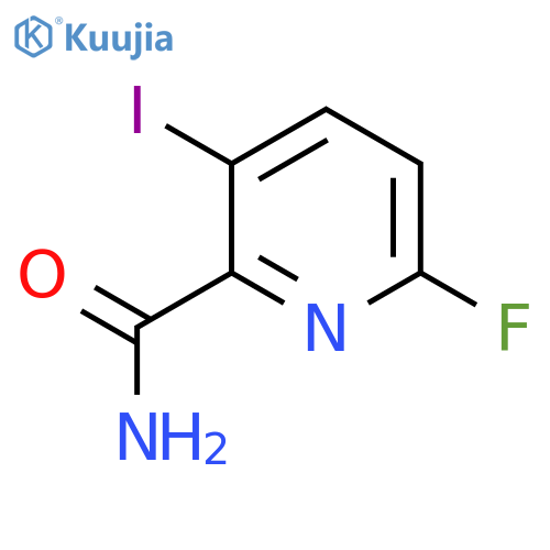 6-Fluoro-3-iodopicolinamide structure