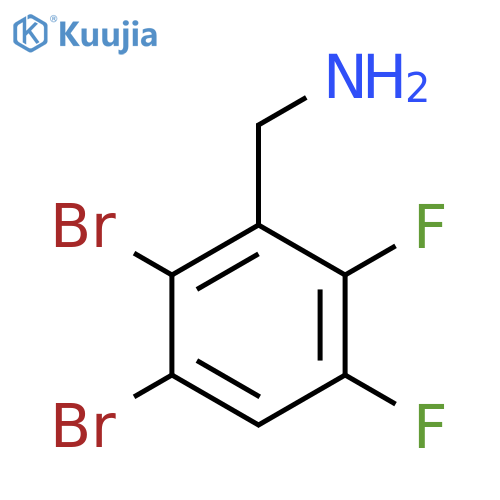 2,3-Dibromo-5,6-difluorobenzylamine structure
