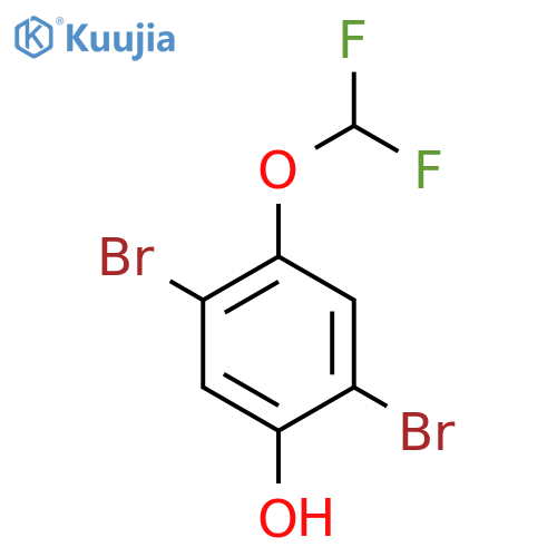 2,5-Dibromo-4-(difluoromethoxy)phenol structure