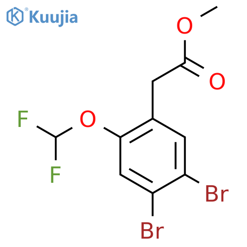 Methyl 4,5-dibromo-2-(difluoromethoxy)phenylacetate structure