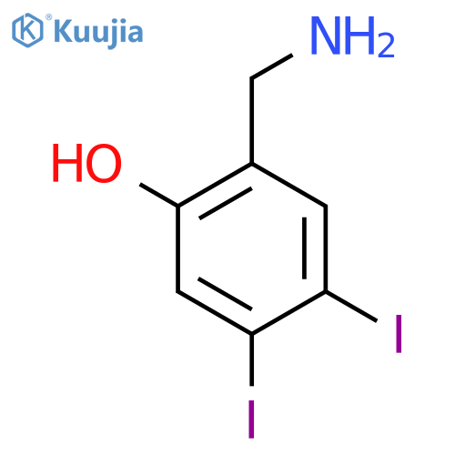4,5-Diiodo-2-hydroxybenzylamine structure