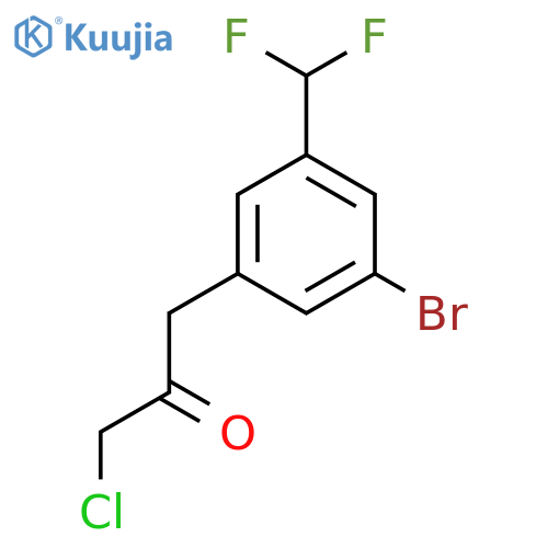1-(3-Bromo-5-(difluoromethyl)phenyl)-3-chloropropan-2-one structure