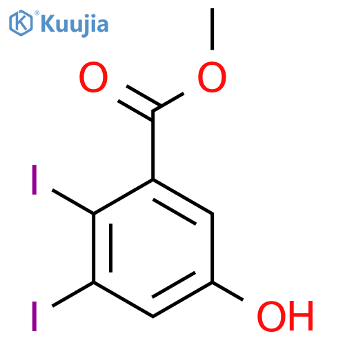 Methyl 2,3-diiodo-5-hydroxybenzoate structure