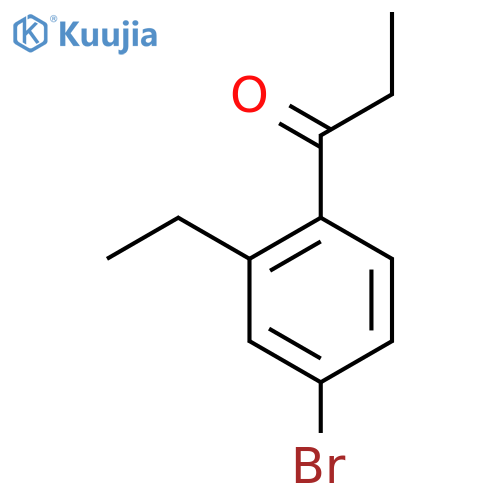 1-(4-Bromo-2-ethylphenyl)propan-1-one structure