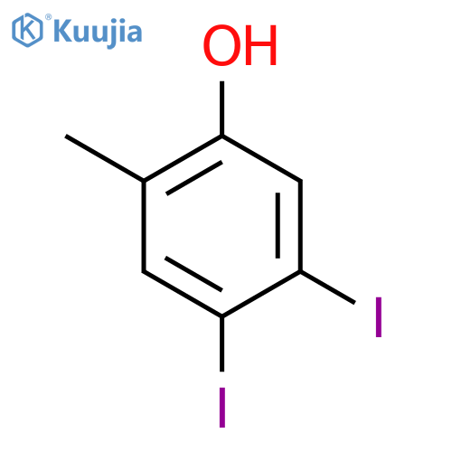 4,5-Diiodo-2-methylphenol structure