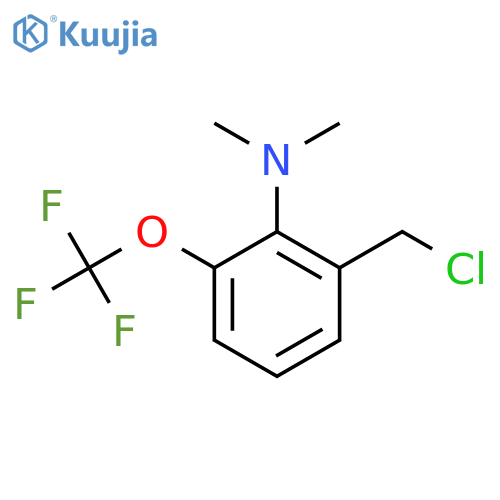 2-Dimethylamino-3-(trifluoromethoxy)benzyl chloride structure