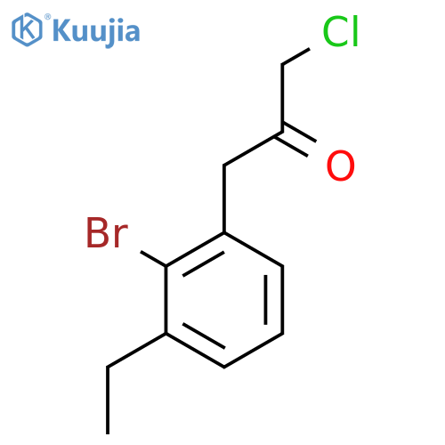 1-(2-Bromo-3-ethylphenyl)-3-chloropropan-2-one structure