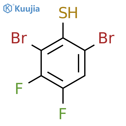 2,6-Dibromo-3,4-difluorothiophenol structure