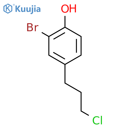 2-Bromo-4-(3-chloropropyl)phenol structure