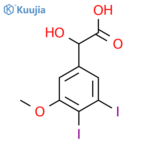 3,4-Diiodo-5-methoxymandelic acid structure