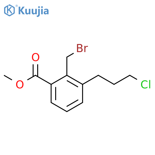 Methyl 2-(bromomethyl)-3-(3-chloropropyl)benzoate structure