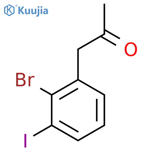 1-(2-Bromo-3-iodophenyl)propan-2-one structure