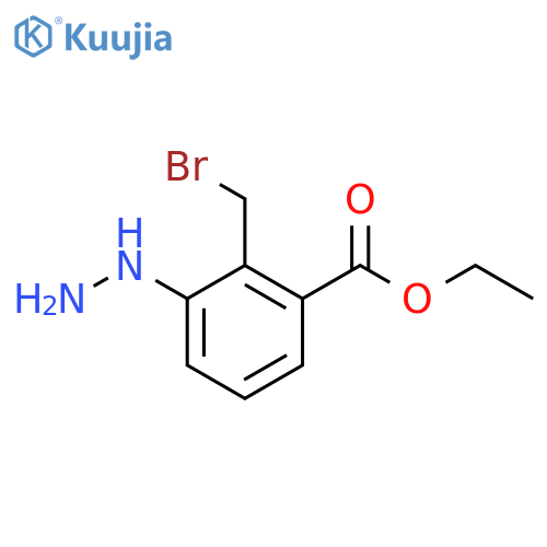 Ethyl 2-(bromomethyl)-3-hydrazinylbenzoate structure