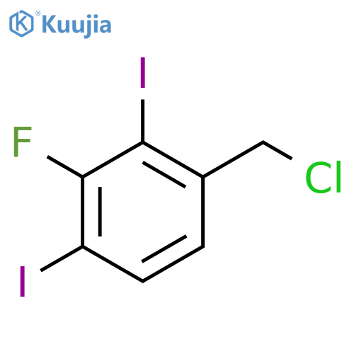 2,4-Diiodo-3-fluorobenzyl chloride structure