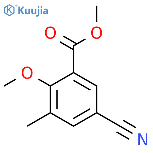 Methyl 5-cyano-2-methoxy-3-methylbenzoate structure